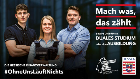 Ausbildung und  Studium bei der Finanzverwaltung
